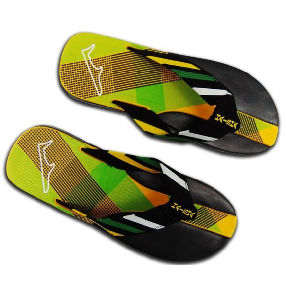 SUMMER SOFT SANDALS MENS YELLOW POOL BEACH SHOES - Picture 3 of 5